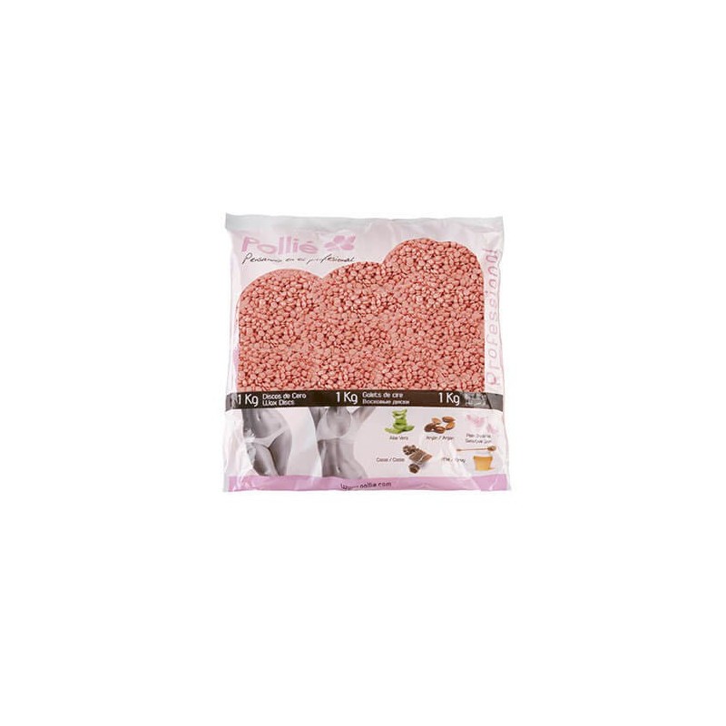 SAC 1KG PERLES DE CIRE ROSE PEAUX SENSIBLES