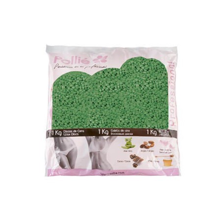 SACO DE 1KG CERA VERDE PÉROLAS DE ALOE VERA