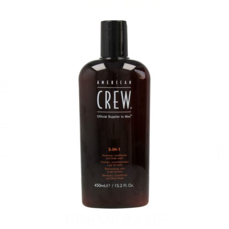American Crew Classic 3-in-1 Champú Acondicionador y Gel de Baño 450 ml