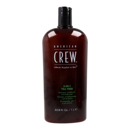 American Crew 3 In 1 Tea Tree Xampú Condicionador And Body Wash 1000 ml