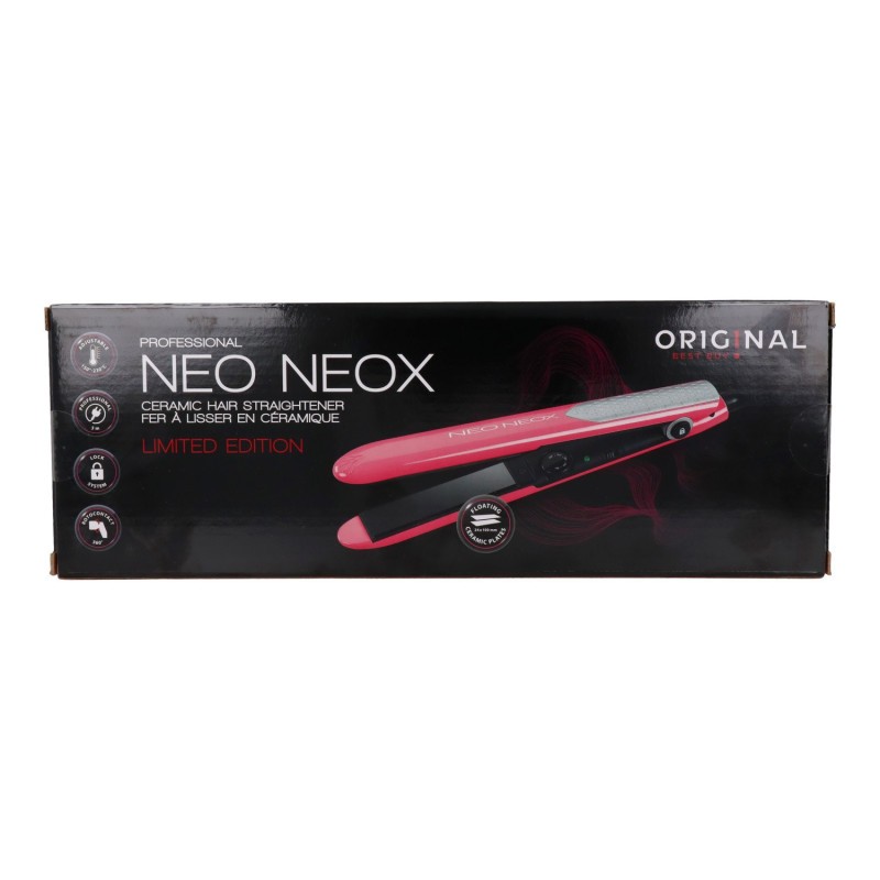 Sinelco Neox Plancha Ceramica Rosa/Plata Fluo