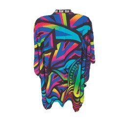 CAPE MIT KRAGEN AUS PSICODELISCHEM NEOPREN Eurostil - 1