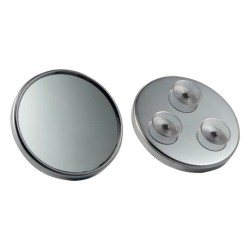 ESPELHO 7X DIÂMETRO 21 CM. 3 VENTOSAS REDONDAS CROMADAS Pollié - 1