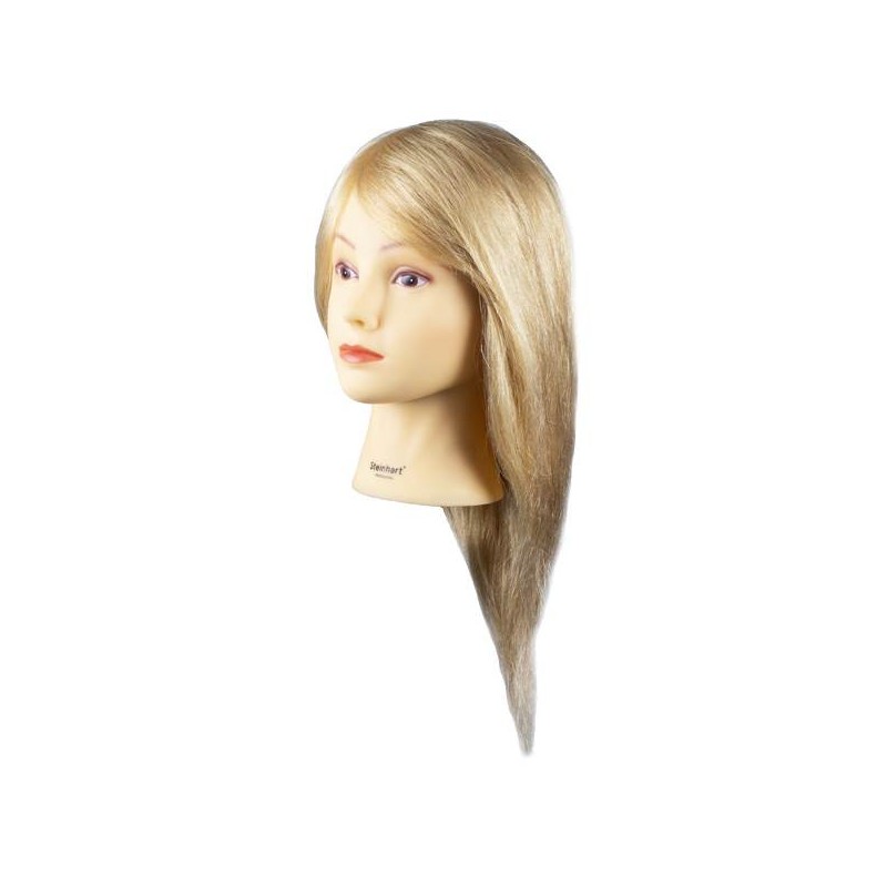 Testina da studio Steinhart 100% Capelli Umani Biondo Chiaro 45 cm