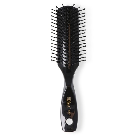 Petite brosse à cheveux noire et plate