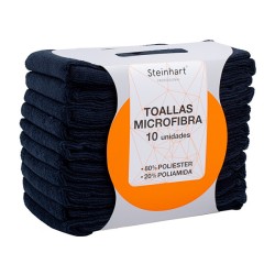 Serviette Steinhart Microfibre Noire 40x75 (10 unités)
