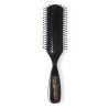 Spazzola per capelli nera grande e piatta