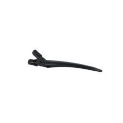 Cart.6 pinzas curv.plast.color negro