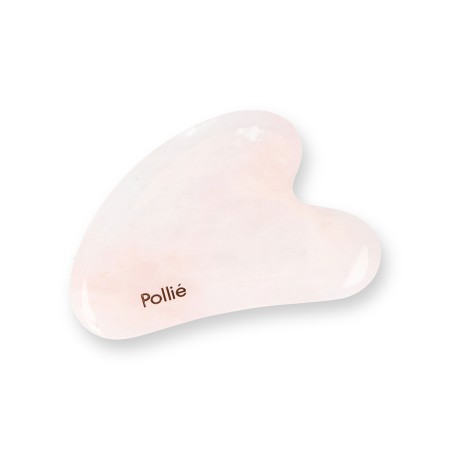 Pedra de quartzo rosa para massagem facial