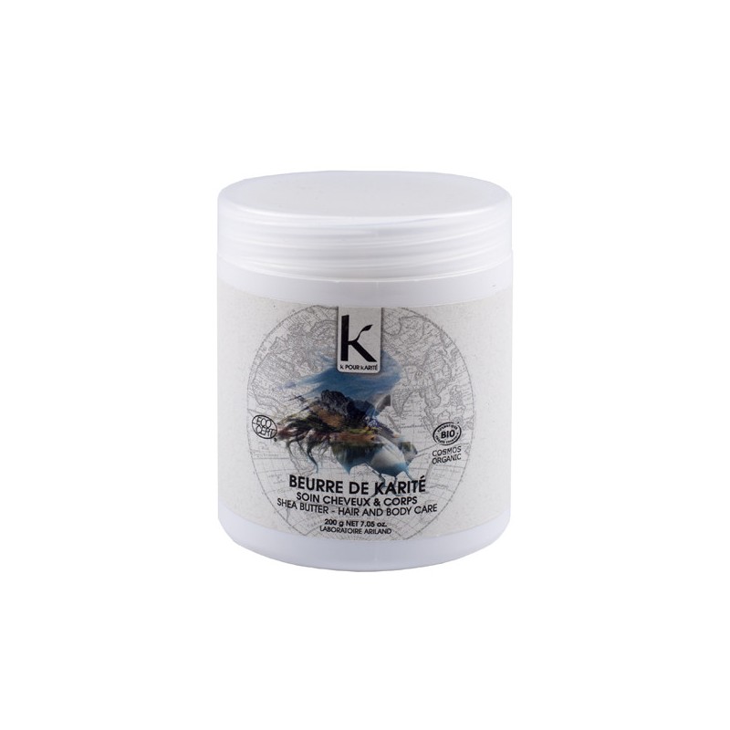 Manteiga de Karité BIO K.P. 200g para Cabelo e Corpo.