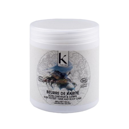Beurre de Karité BIO K.P. 200g pour Cheveux et Corps.