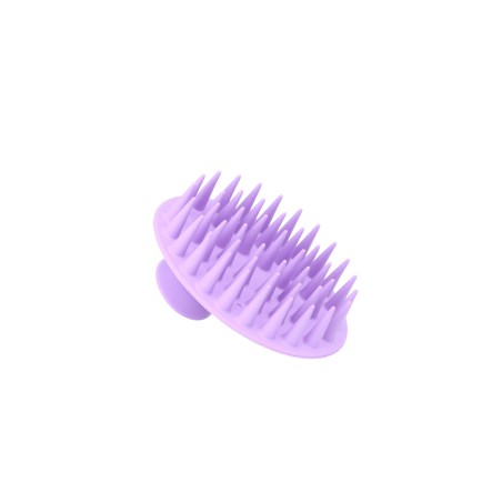 Brosse de massage du cuir chevelu lila