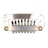 Bol.4 clips 2,8 cm.medianos extensiones plata