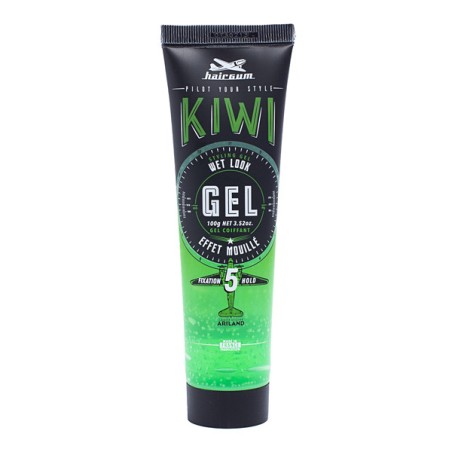 Gel Fixador Hairgum Kiwi, Efeito Molhado 100 g