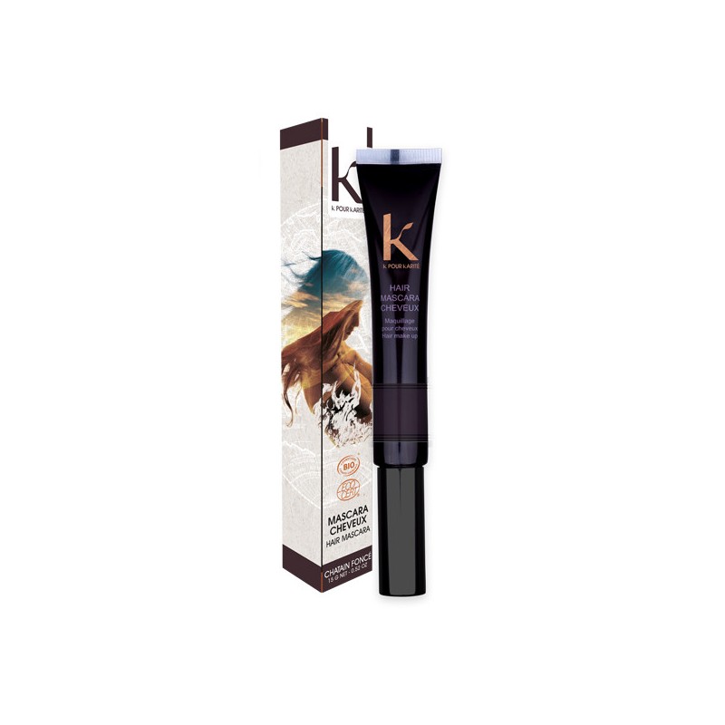 COUVERTURE CHEVEUX BLANCS ET RACINES K pour KARITÉ Nº 3 CHÂTAIN FONCÉ