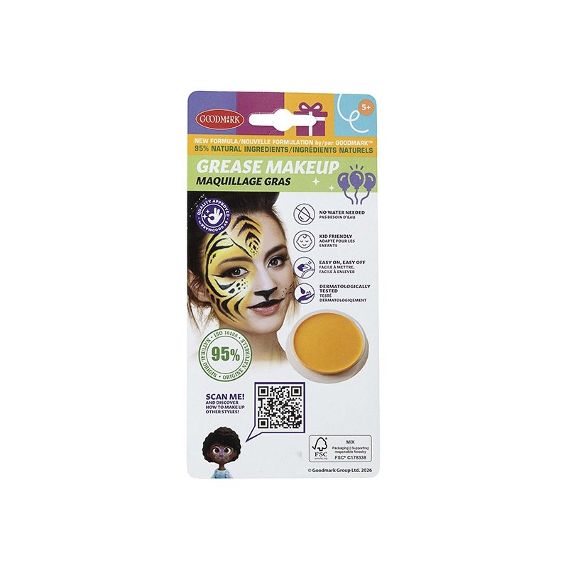 Maquillatge Carnaval Cremós Goodmark Groc 14 G Goodmark - 1