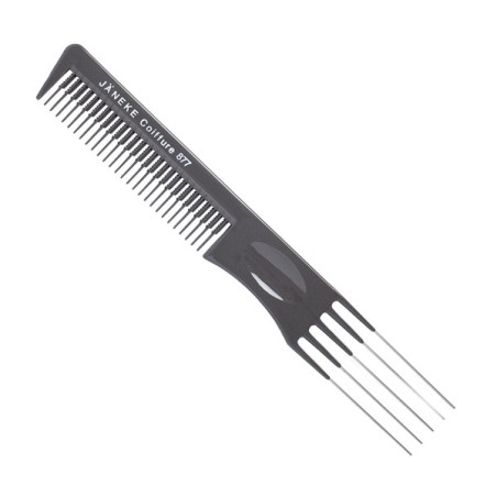 Janeke Titanium Kamm 877 Volumen Metallzinken