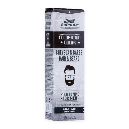 TINTE HAIRGUM BARBA/CABELLO Nº 4 CASTAÑO 60 G