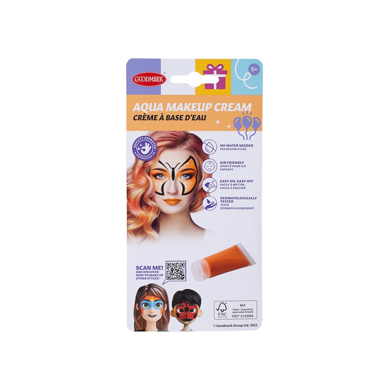 Wasser-Make-up in Tube 20 ml - Orange Goodmark - 1
