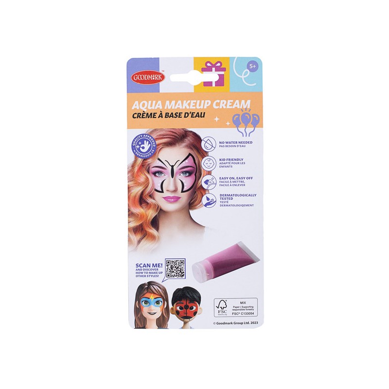 Maquillatge a l'Aigua en Tub 20 ml - Rosa Pastís Goodmark - 1
