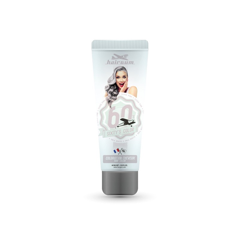 Sixty's Color Silver Pink Hairgum - 1
