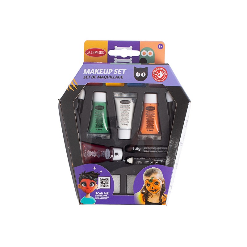 Kit Completo Maquilhagem Halloween Goodmark - 1
