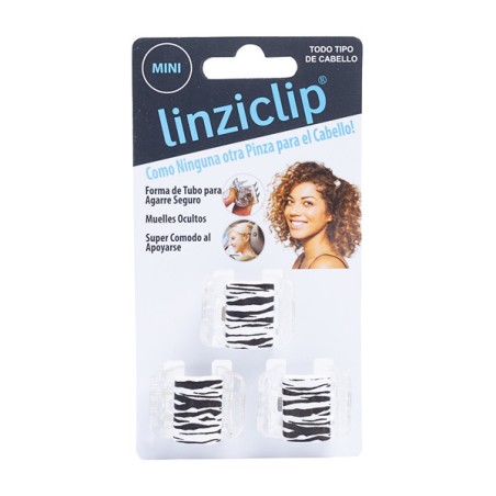 Pince Linziclip Mini Tigre Blanc et Noir (3 unités) Linziclip - 1