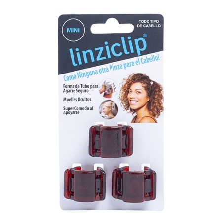 PINZA LINZICLIP MINI MARRÓN BRILLANTE (3 uds) Linziclip - 1
