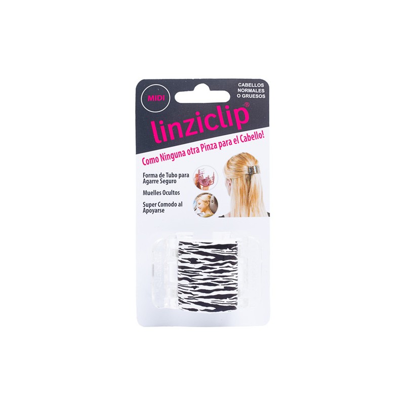 Pinça Linziclip Midi Tigre Blanc Negre Linziclip - 1