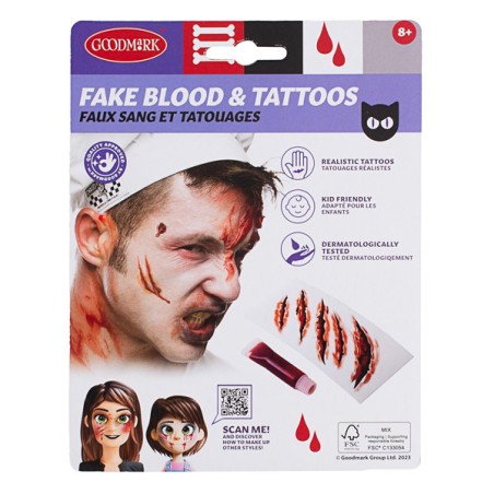 Kit Tattoo Ferite Sangue Finto Goodmark - 1