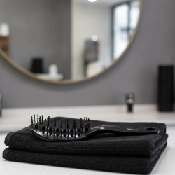 Spazzola Vent Curva Nera Barber Line - 2
