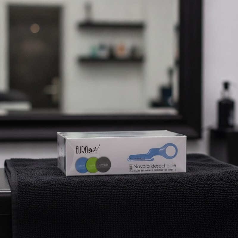 Scatola 100 Rasoi monouso Barber Line - 3