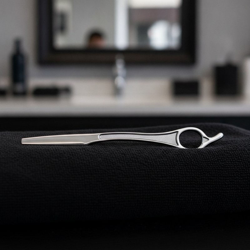 Navalla Color Plata Barber Line - 2