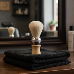 Pincel Profissional Cerdas Grande Branco Barber Line - 2