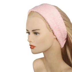 Turbante Rizo Cierre Velcro Rosa Algodón Mix - 1