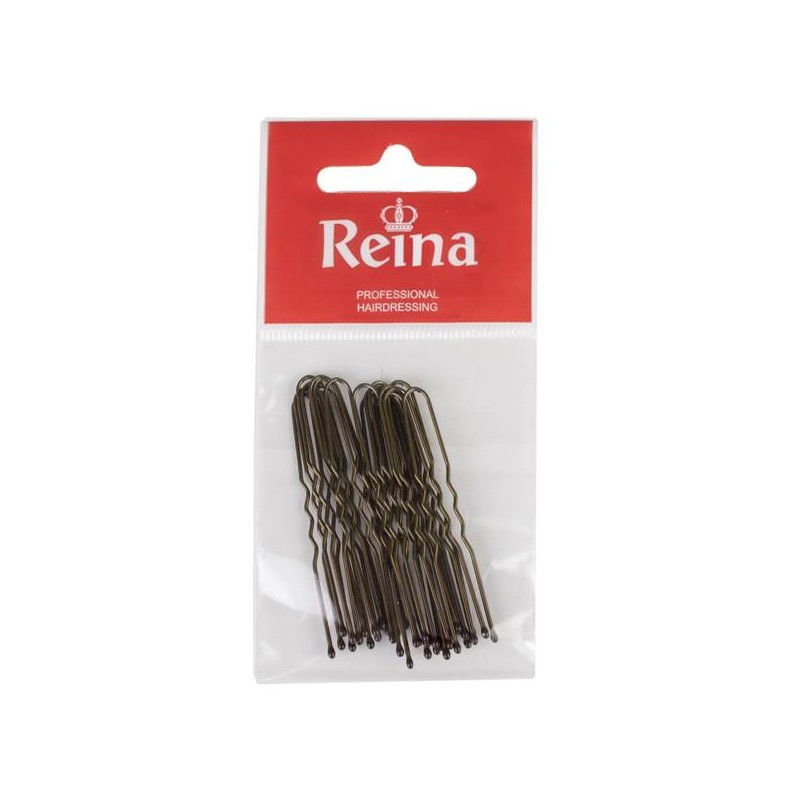 Beutel Unsichtbare Haarklemmen Reina Nr. 27 Bronze Mix - 1