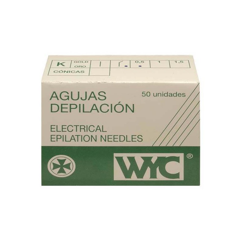 Depilationsnadel Schräg WYC K2 0,5 C/50 St. in B/2St. Mix - 1