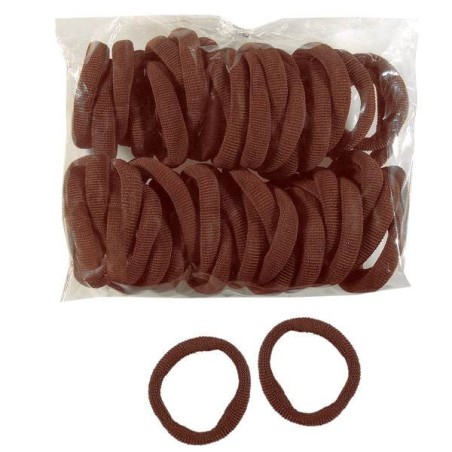 Élastique Cheveux Marron (sachet 50 pièces) Mix - 1