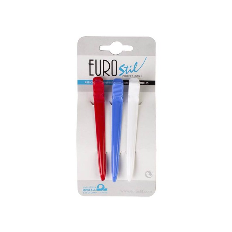 Pinza Plastica N. 54 Gigante Curva (3 pz) Mix - 1