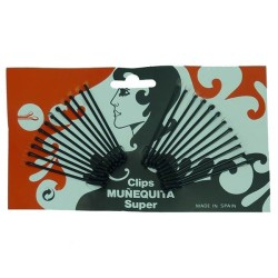 Clips Muñequita con Bola Negro c/60 doc. Mix - 1