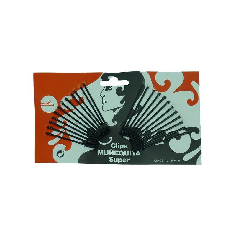 Clips de Boneca com Bola Preto c/60 dz. Mix - 1