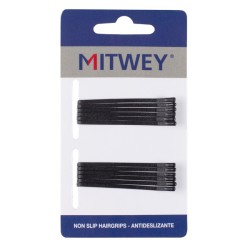 Clip Mitwey Ruvido Nero 12 dozzine Mix - 1