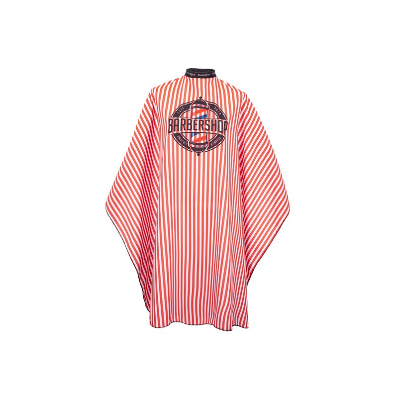 Peinador Microcor Cuello Neopreno Barber Rojo Mix - 1