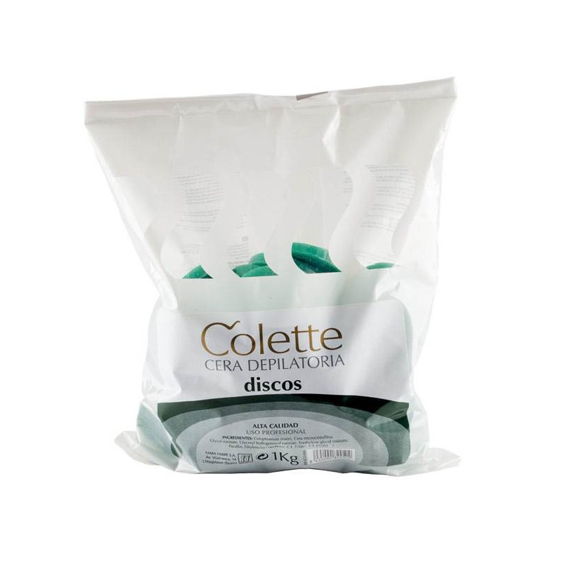 Cera Colette en discos, verda - b/1 kg. Mix - 1