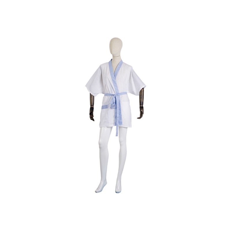 Quimono Tergal Curt Bicolor Blanc/Blau Mix - 1