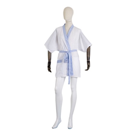 Kimono Tergal Kurz Bicolor Weiß/Blau Mix - 1