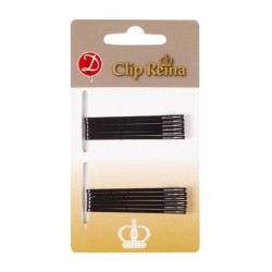 Clips Reina Negro - caja 12 docenas Mix - 1