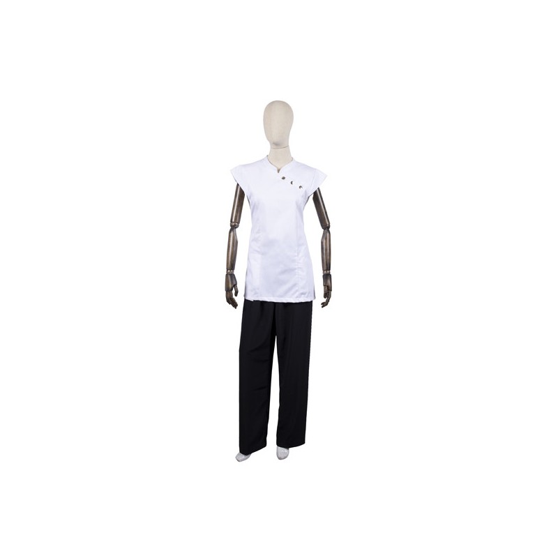 Casaca de Peluquería Blanca Mix - 1