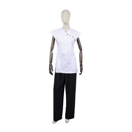 Casaca de Peluquería Blanca Mix - 1