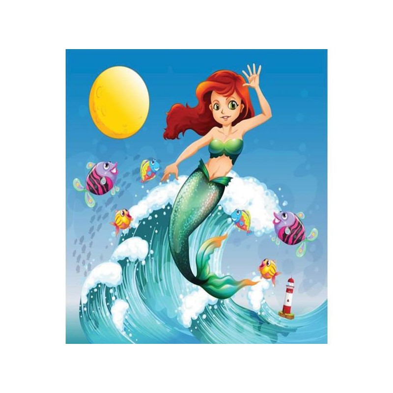Peinador Infantil Sirena (80x105) Mix - 1